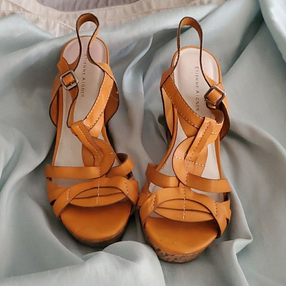 Etienne Aigner wedges size 8